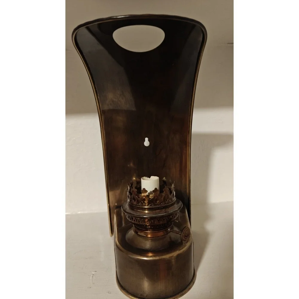 Vintage Rare D.H.R. Holland Den Haan Rotterdam Brass Lamp